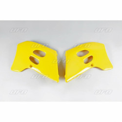 Plásticos laterales de radiador UFO Suzuki amarillo SU02945-101
