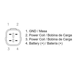 Regulador de corriente TECNIUM by DZE 2406 YFZ 450 04-09 5TG819600000 / SH712AB 2
