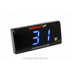 Reloj de temperatura digital KOSO Super Slim azul BA024B10
