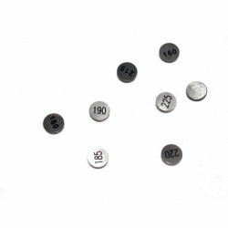 Kit pastillas reglaje de válvulas TOURMAX Ø29mm - Set de 20 pcs (2 de cada grosor)