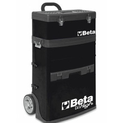Carro portaherramientas BETA con 2 módulos, negro (RAL9005)