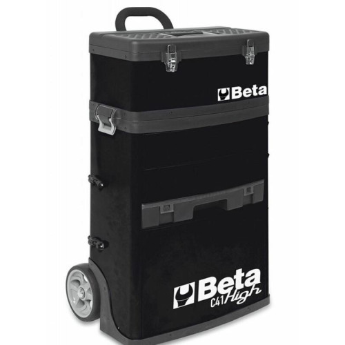Carro portaherramientas BETA con 2 módulos, negro (RAL9005)