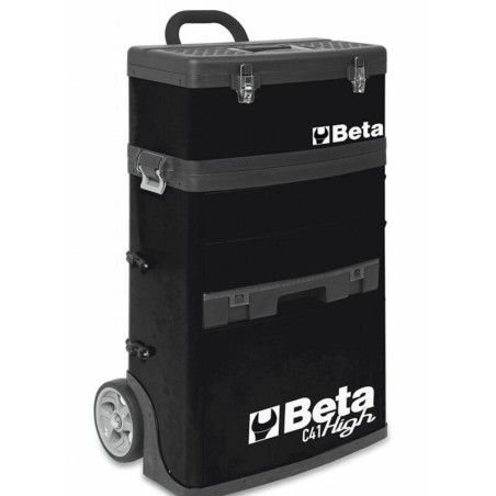 Carro portaherramientas BETA con 2 módulos, negro (RAL9005)