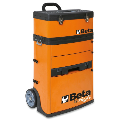 Carro portaherramientas BETA con 2 módulos, naranja (RAL2011)