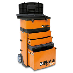 Carro portaherramientas BETA con 2 módulos, naranja (RAL2011) 2