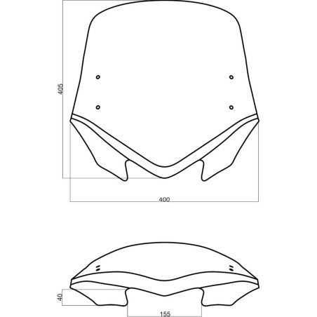 Pantalla MRA V-Flow Z, ahumado