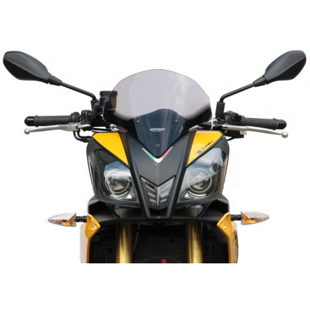 Pantalla MRA Racing SPM, ahumado, Aprilia Tuono V4 R, longitud 350 mm