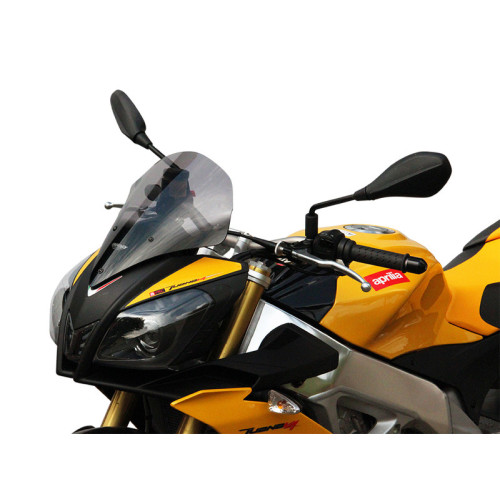 Pantalla MRA Racing SPM, ahumado, Aprilia Tuono V4 R, longitud 350 mm