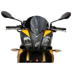 Pantalla MRA Racing SPM, negro, Aprilia Tuono V4 R, longitud 350 mm