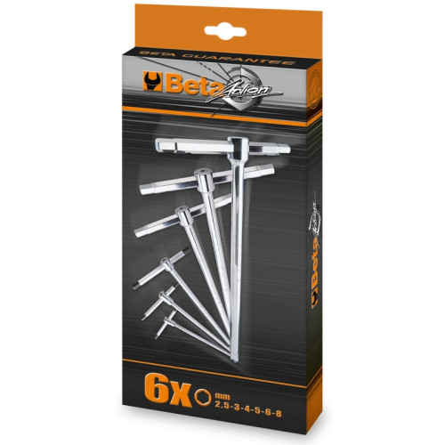Juego BETA de 6 llaves macho hexagonales con mango