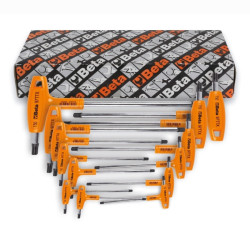 Kit BETA de 8 llaves macho curvadas con mango para tornillos Torx®
