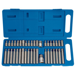 Caja de plástico de 40 llaves TX-STAR® DRAPER, estriado (XZN), CHC