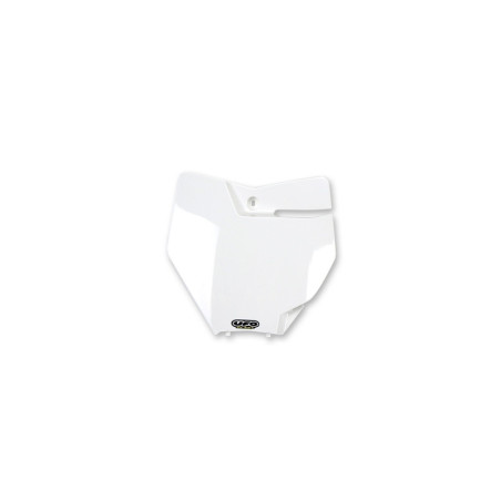 Portanúmeros delantero UFO KTM blanco KT04063-047