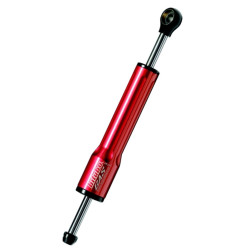 Cilindro amortiguador de dirección Bitubo color Rojo L.432mm