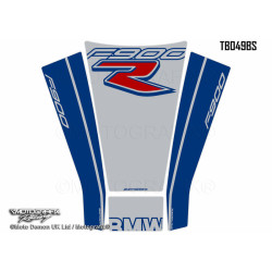 Set de 4 protectores de depósito MOTOGRAFIX color azul/blanco BMW F900R