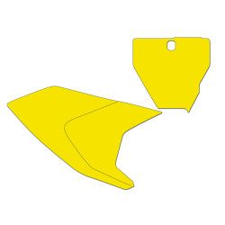 Kit adhesivos portanúmeros Blackbird HVA TC/FC 19 standard/amarillo