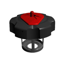 Tapón para garrafa de gasolina TUFF JUG - Negro / Rojo
