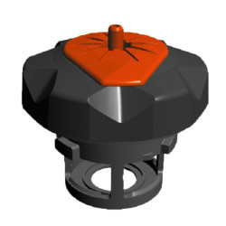 Tapón para garrafa de gasolina TUFF JUG - Negro / Naranja