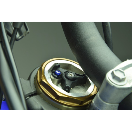 Purgadores de horquilla SCAR para horquillas KYB/Showa Forks M5x0,8mm - Azul