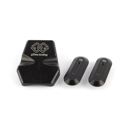Kit de tapas para circuito Gilles Tooling (retrovisores + guardabarros), negro