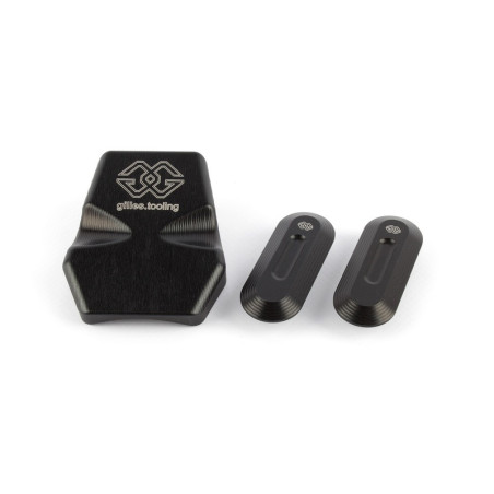 Kit de tapas para circuito Gilles Tooling (retrovisores + guardabarros), negro