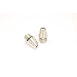 Contrapesos roscados de manillar GILLES TOOLING, plata M18x1,5 mm