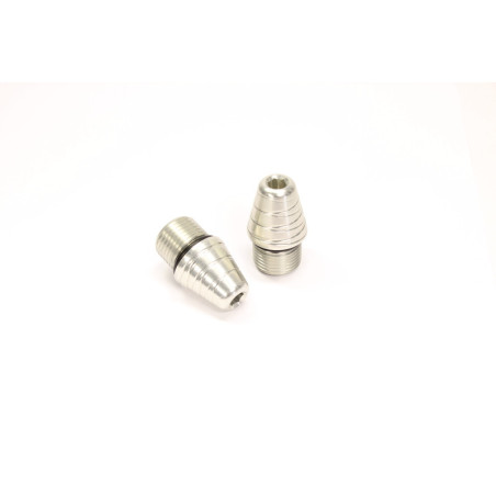Contrapesos roscados de manillar GILLES TOOLING, plata M18x1,5 mm