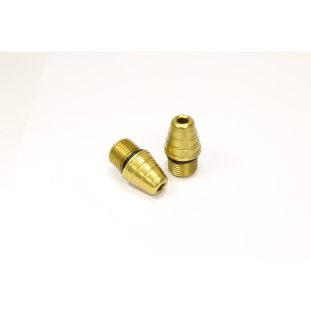Contrapesos roscados de manillar GILLES TOOLING dorado M18x1,5 mm