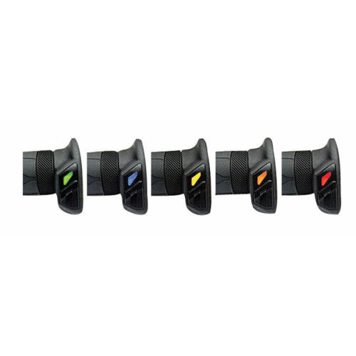 Puños calefactables Koso HG-13 120 mm, con interruptor de pulgar integrado