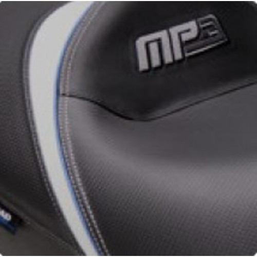 Asiento Shad confort Piaggio MP3 costura gris/azul