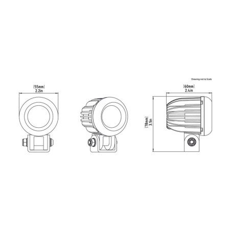 Faro auxiliar LED DENALI D2 DataDim™