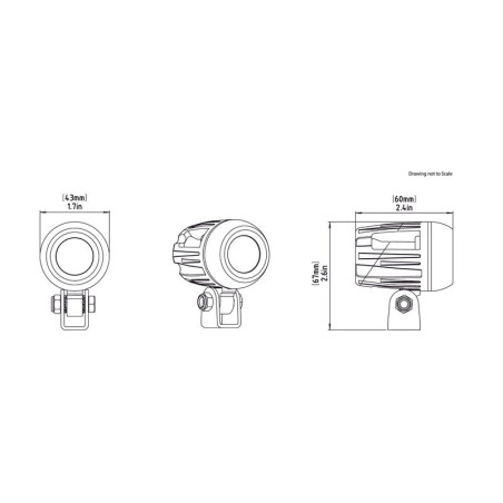 Faro auxiliar LED DENALI DM DataDim™