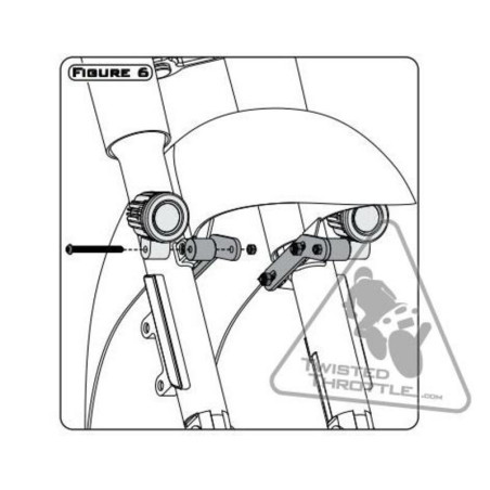 Soporte de luces Denali para Honda Cruisers