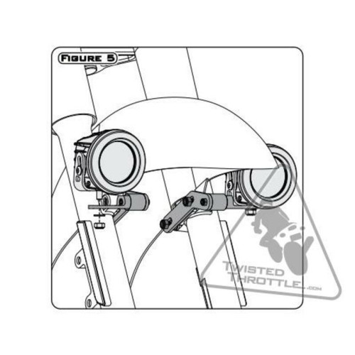 Soporte de luces Denali para Honda Cruisers