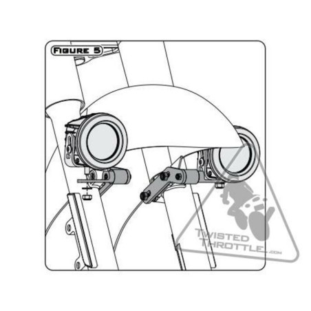 Soporte de luces Denali para Honda Cruisers