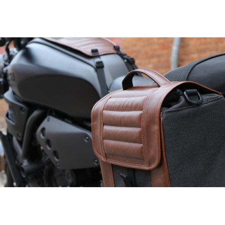 Alforja lateral SHAD SR38 estilo Cafe Racer - Marrón