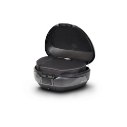 Baúl SHAD SH48 Gris Tapa CARBONO + DOBLE Respaldo 2