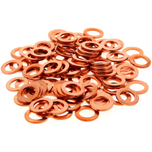 Arandela cobre 10X16X1,5 - Bolsa 100 uds R100160GC/100