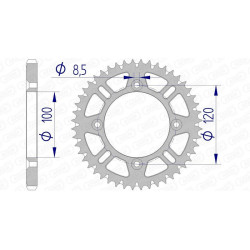 Corona AFAM aluminio ultraligera autolimpiable 15104 - Paso 428