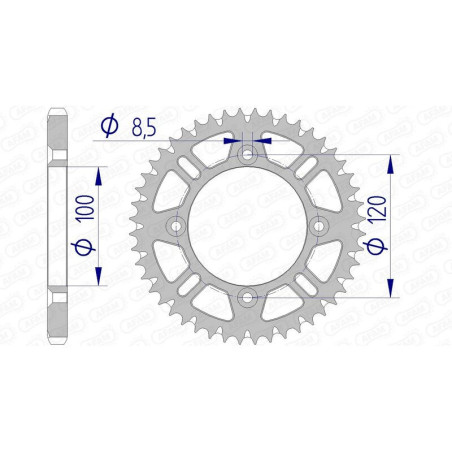 Corona AFAM aluminio ultraligera autolimpiable 15104 - Paso 428
