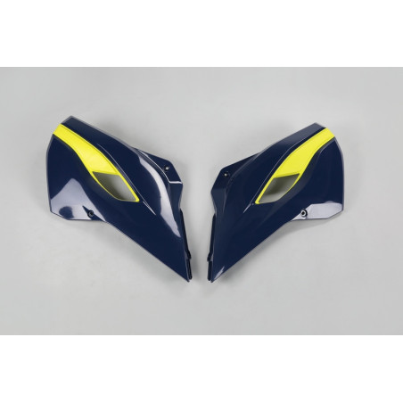 Plásticos laterales de radiador UFO Husqvarna azul HU03353-087