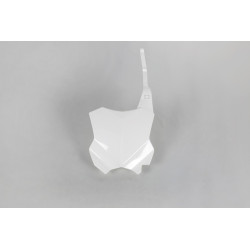 Portanúmeros delantero UFO Kawasaki blanco KA04738-047