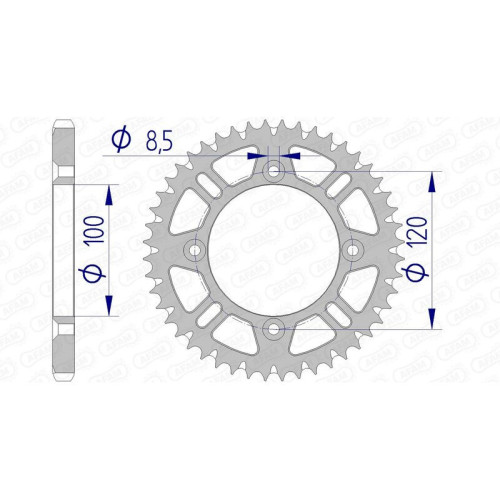 Corona AFAM aluminio ultraligera autolimpiable 15104 - Paso 428