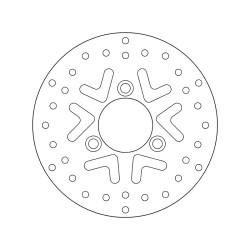 Disco de freno BREMBO Serie Oro redondo fijo 2