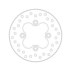 Disco de freno BREMBO Serie Oro redondo fijo 2