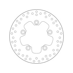 Disco de freno BREMBO Serie Oro redondo fijo 2