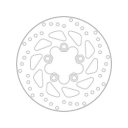 Disco de freno BREMBO Serie Oro redondo fijo 2