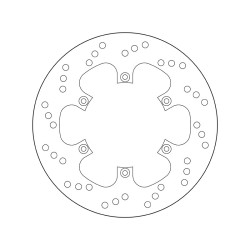 Disco de freno BREMBO Serie Oro redondo fijo 2