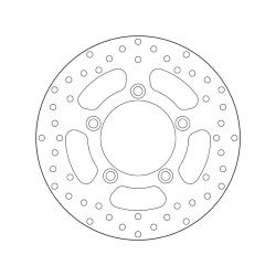 Disco de freno BREMBO Serie Oro redondo fijo 2