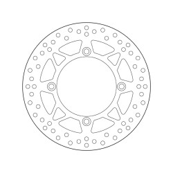 Disco de freno BREMBO Serie Oro redondo fijo 2